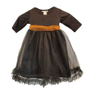 Pottery Barn Kids Witch Costume A-Line Dress Girls Black Halloween 12-24 Months